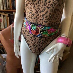 Vintage sequined belt